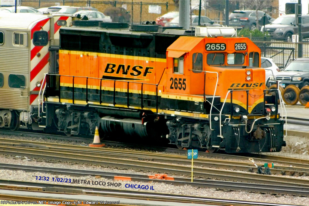 Orange "goat" at the Metra service shop